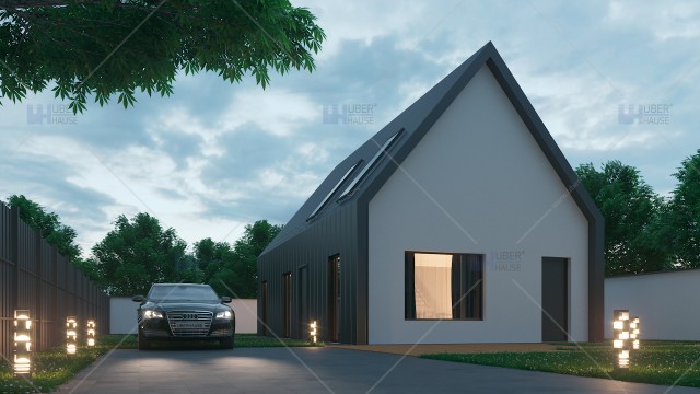 Proiect casa cu mansarda (130 mp) - Nordica